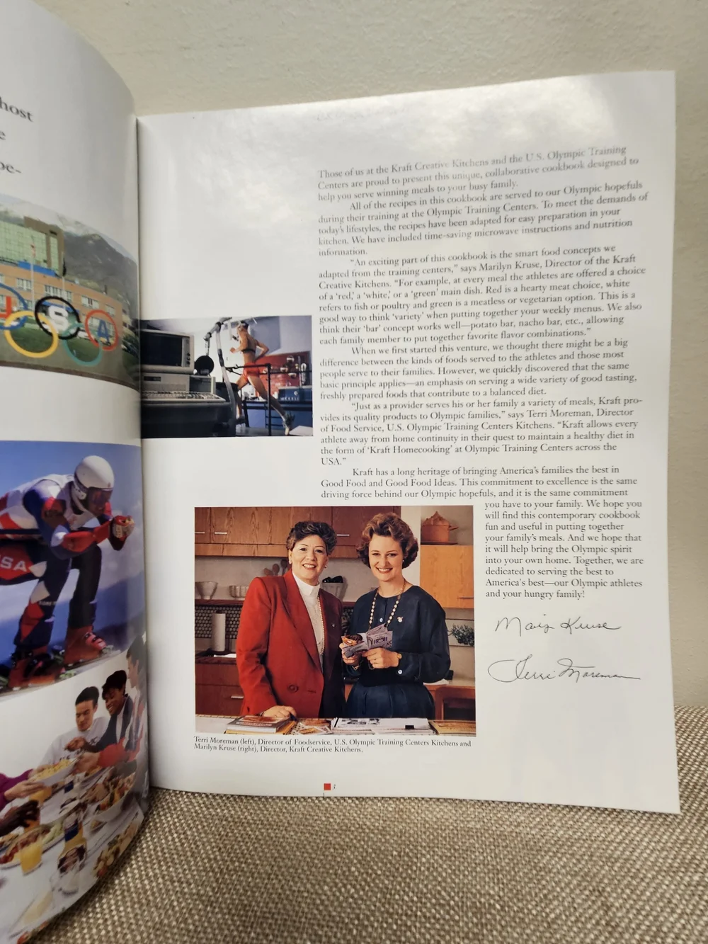 Official 1992 U.S. Olympic Training Cookbook